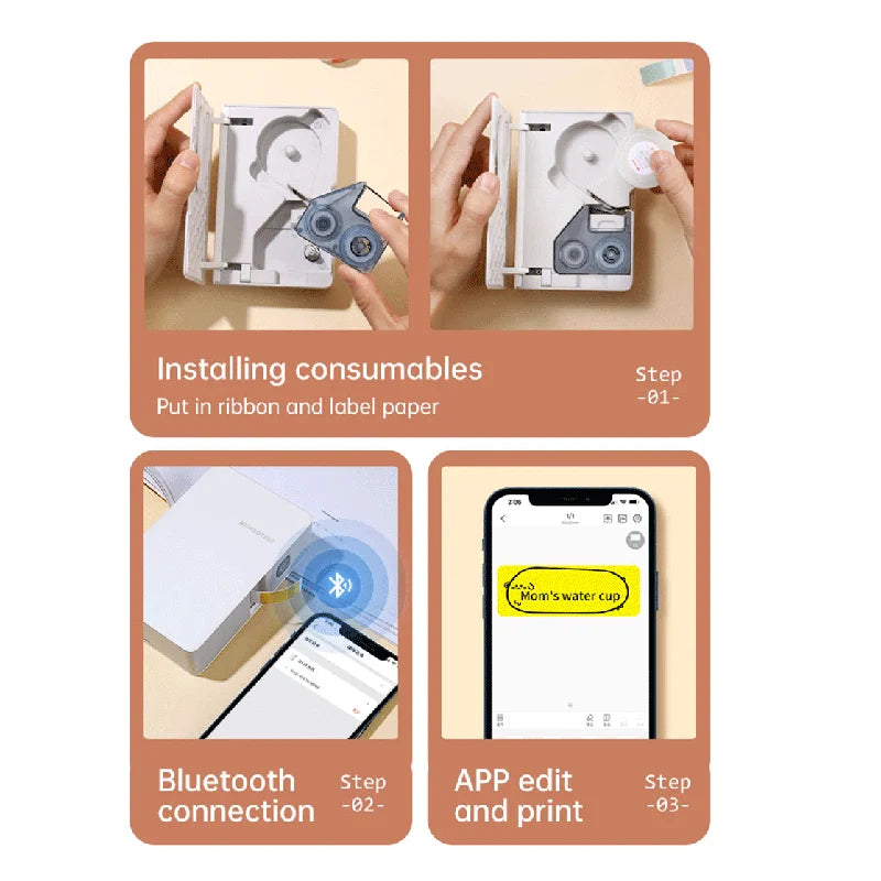 Niimbot B18 PET Label Paper Waterproof Anti-Oil Tag 8-10 Years Life Printing Sticker For Thermal Portable Label Printer Maker