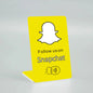 NFC Stand Display Quick Access - Snapchat