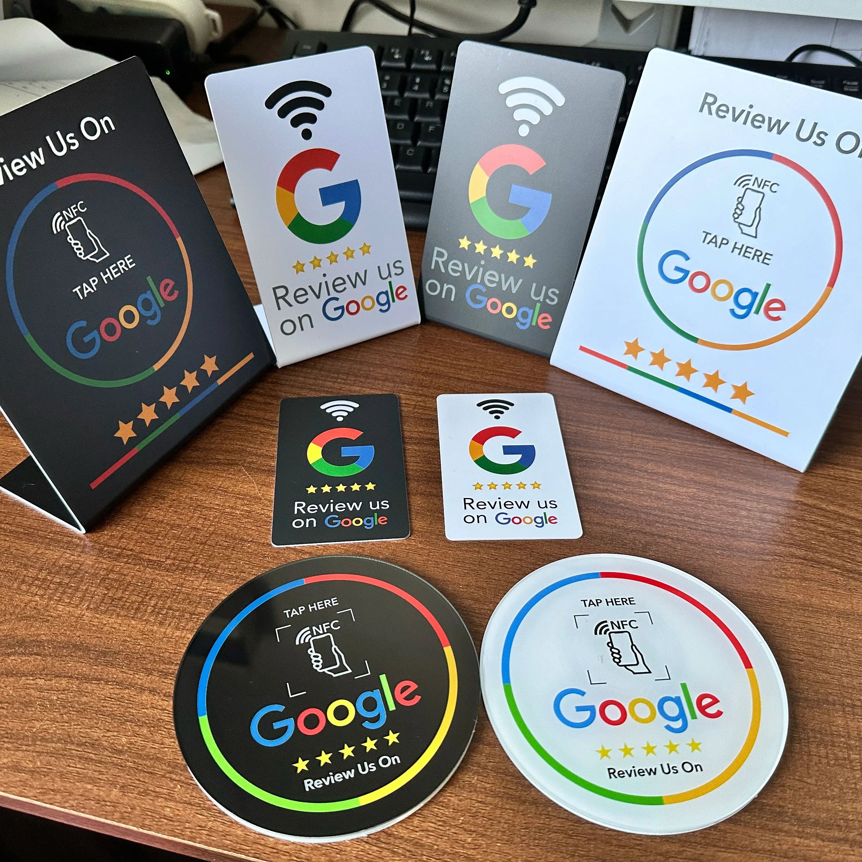 Google Review Acrylic Stickers & Card