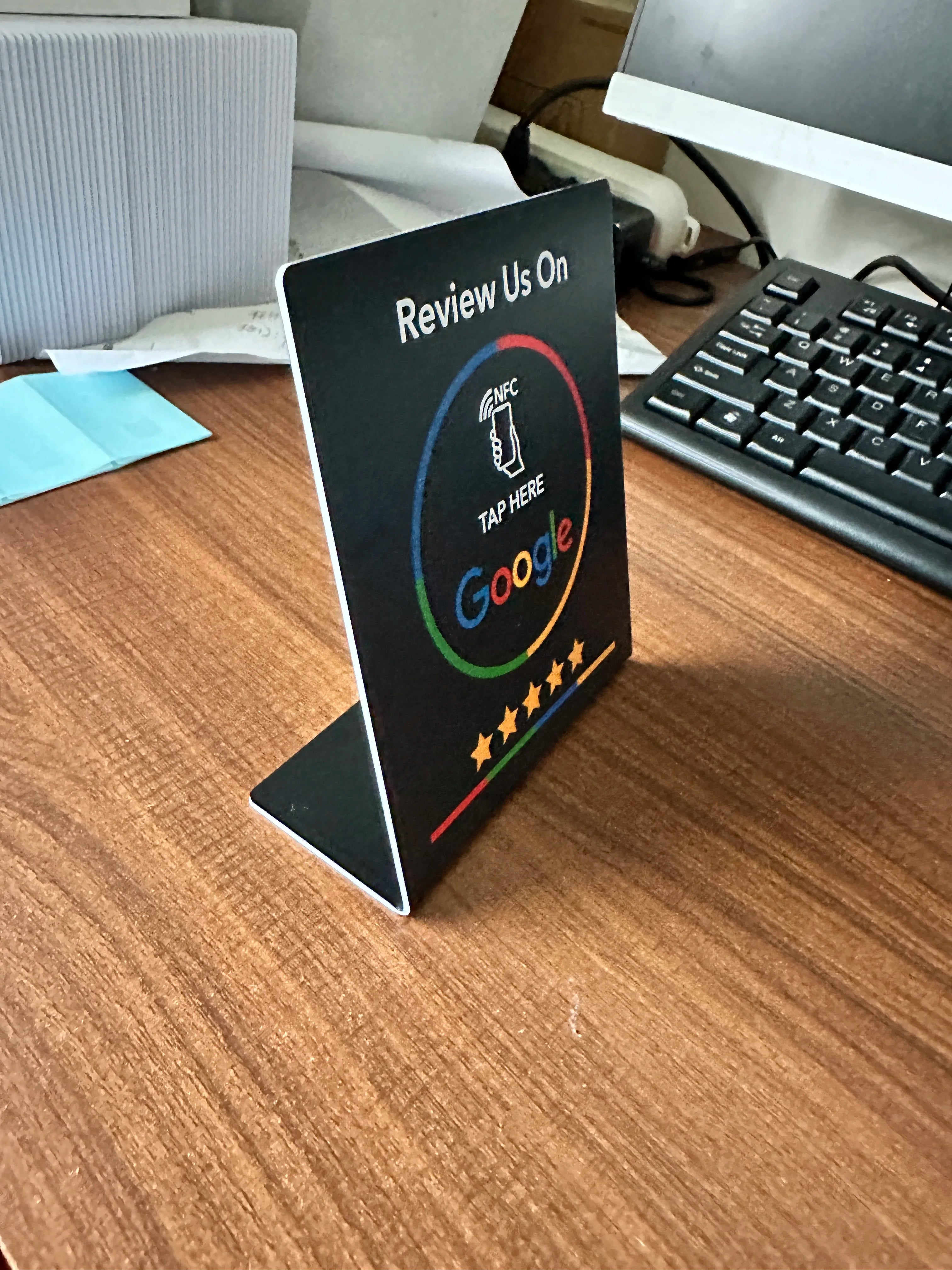 Google Review Acrylic Stickers & Card