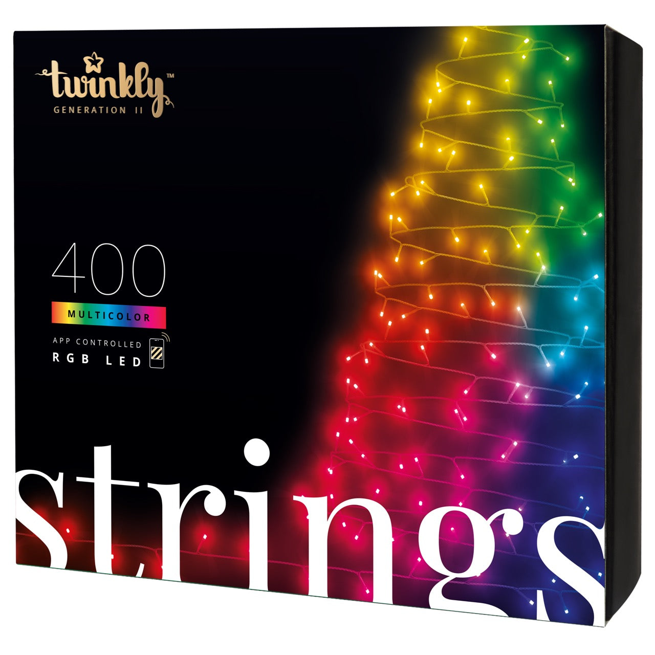 Twinkly STRINGS mit 400 RGB LED 5mm, 32m