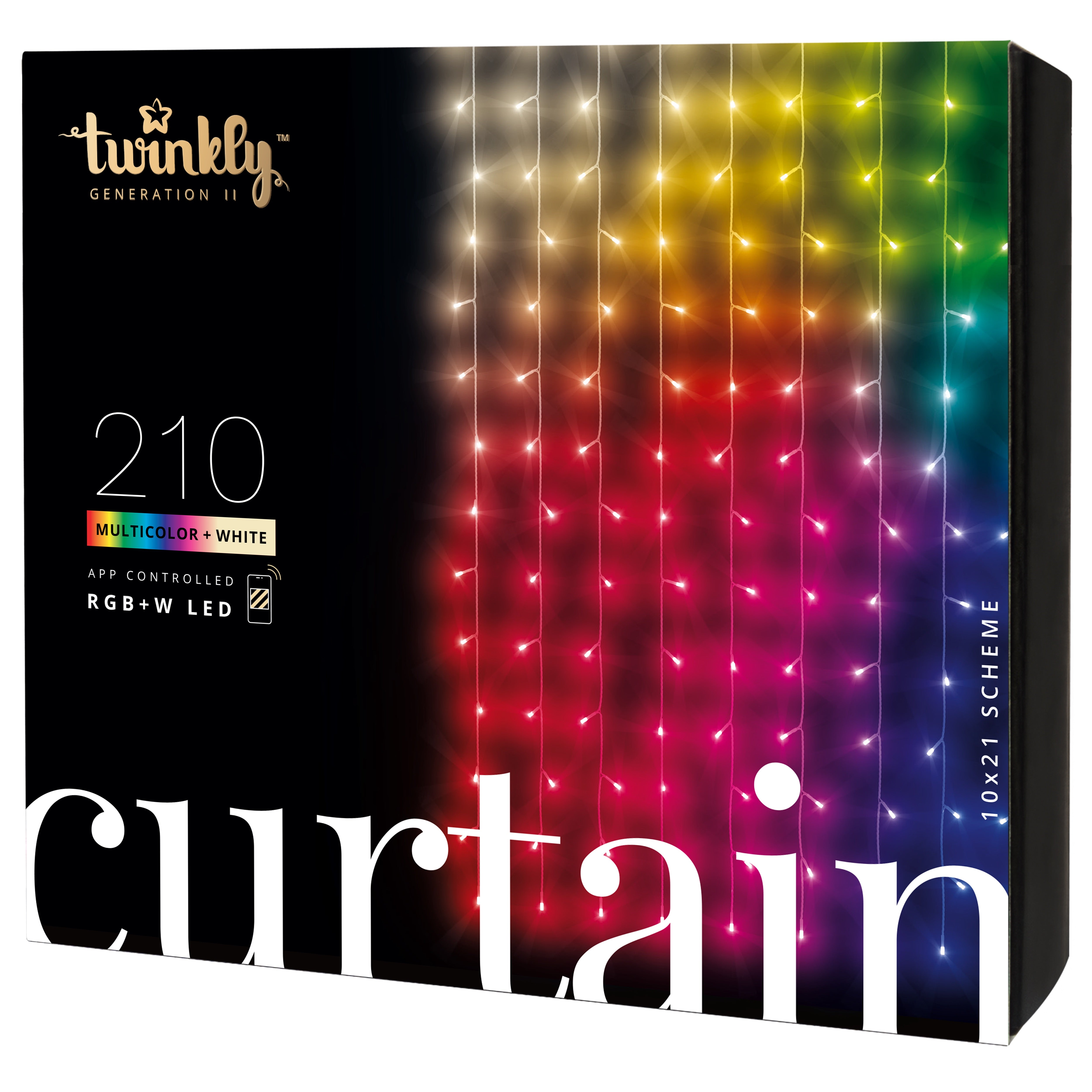 Twinkly CURTAIN mit 210 RGB+W LED 5mm