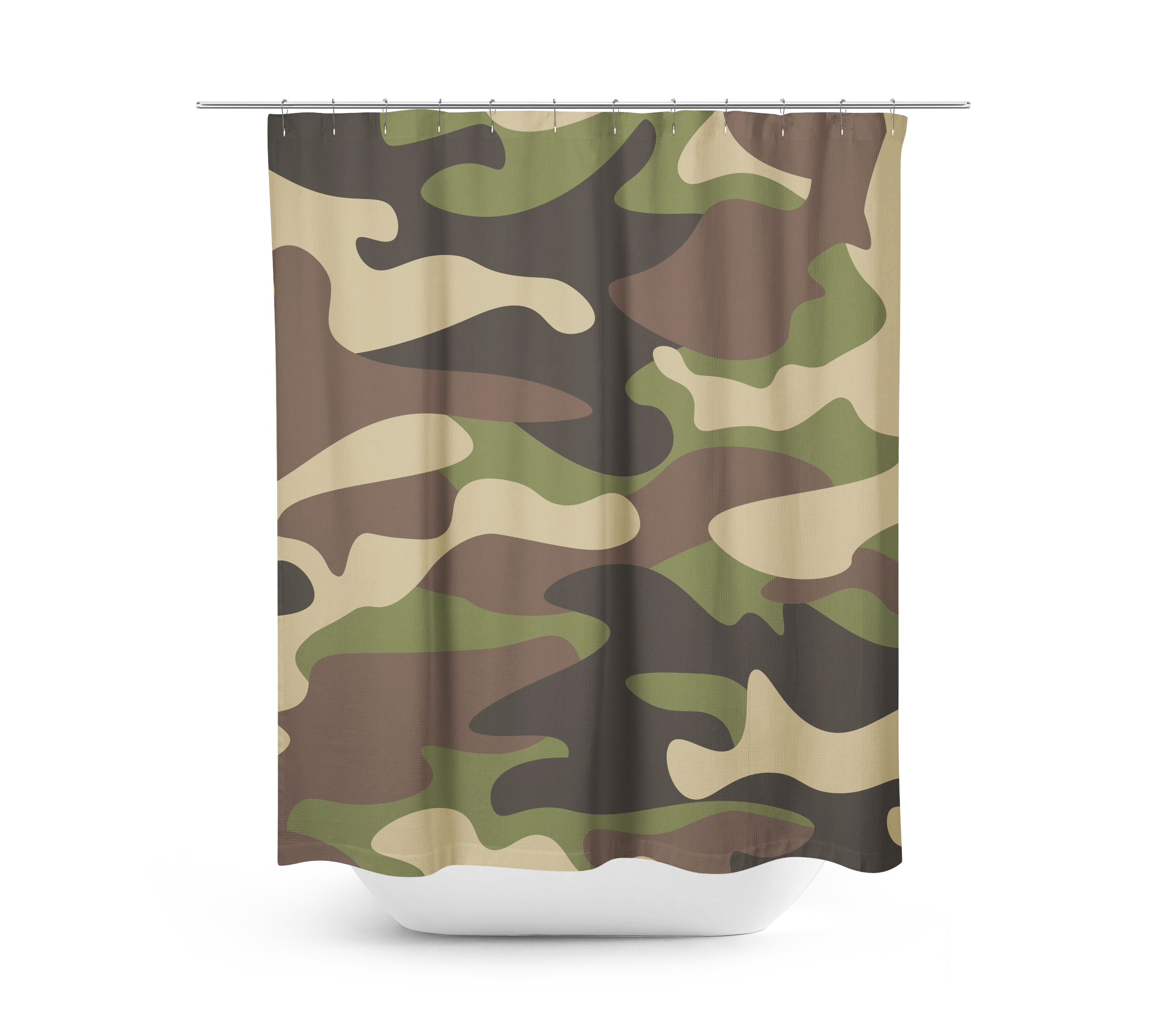 Helen George Exclusive Linens Shower Curtain - Army