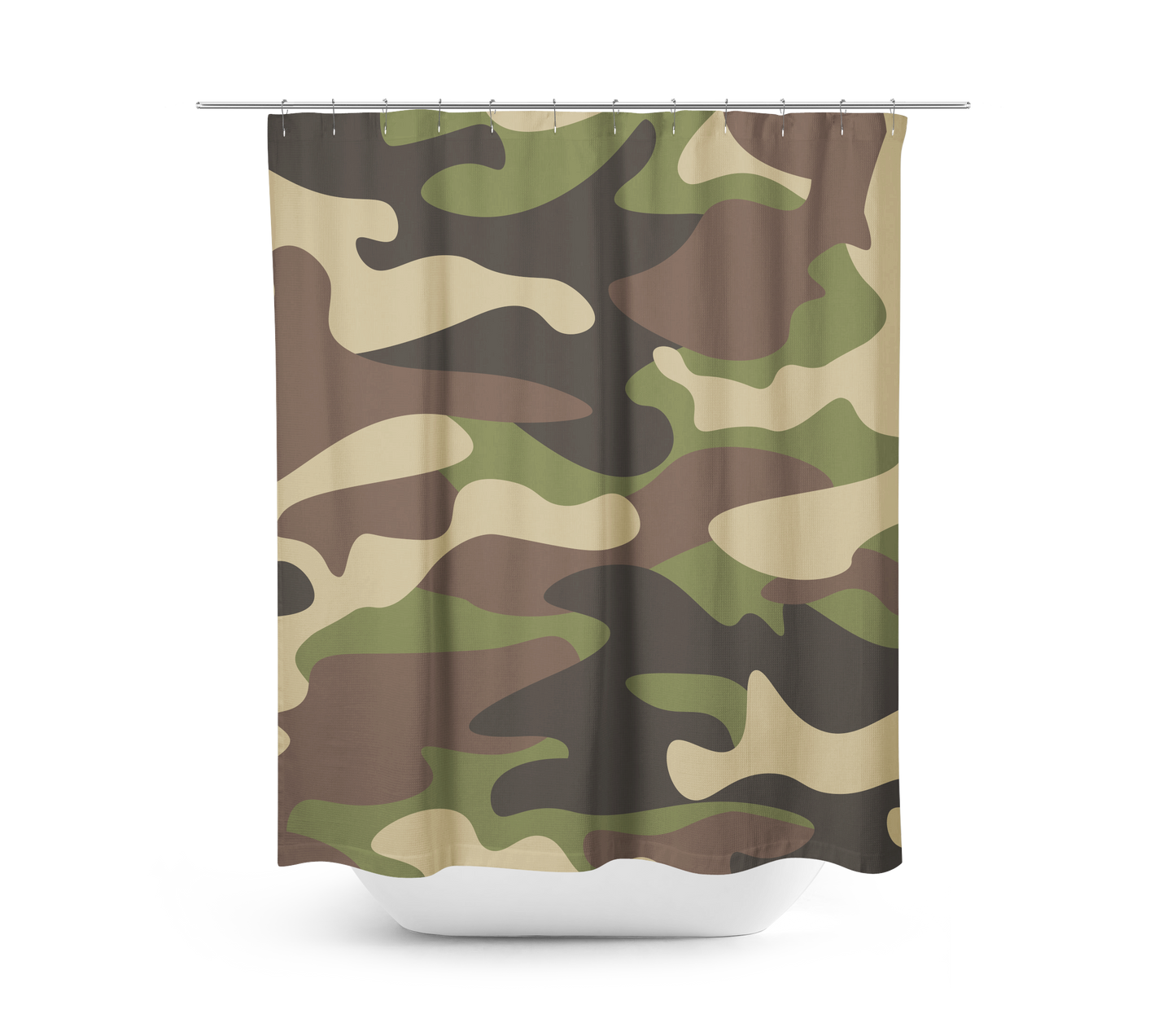 Helen George Exclusive Linens Shower Curtain - Army