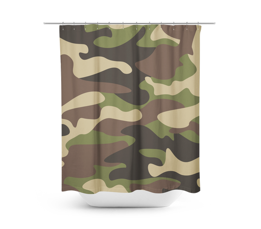 Helen George Exclusive Linens Shower Curtain - Army